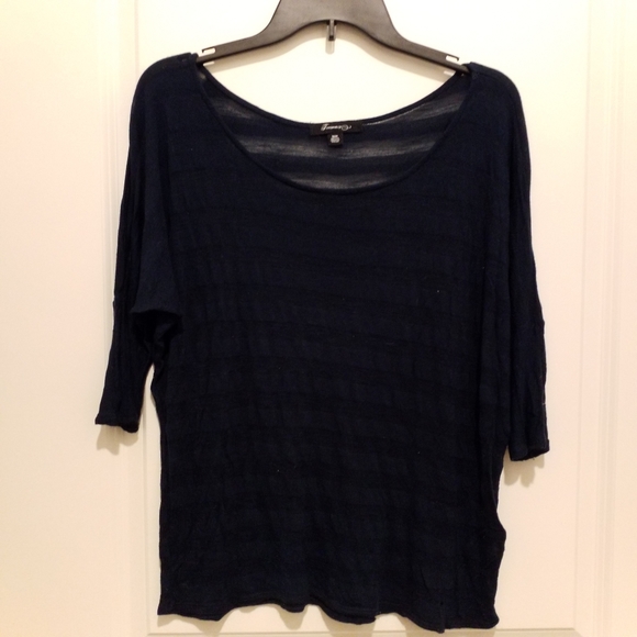 Forever 21 Blue Striped Top, Size M - Picture 1 of 4